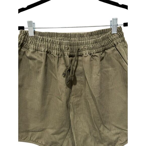 GREI New York NYC Baggy Camp Short Olive Green Paper Bag Short Size L Pull On - Picture 2 of 10